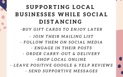 HOW TO SUPPORT LOCAL BUSINESSES WHILE SOCIAL DISTANCING
